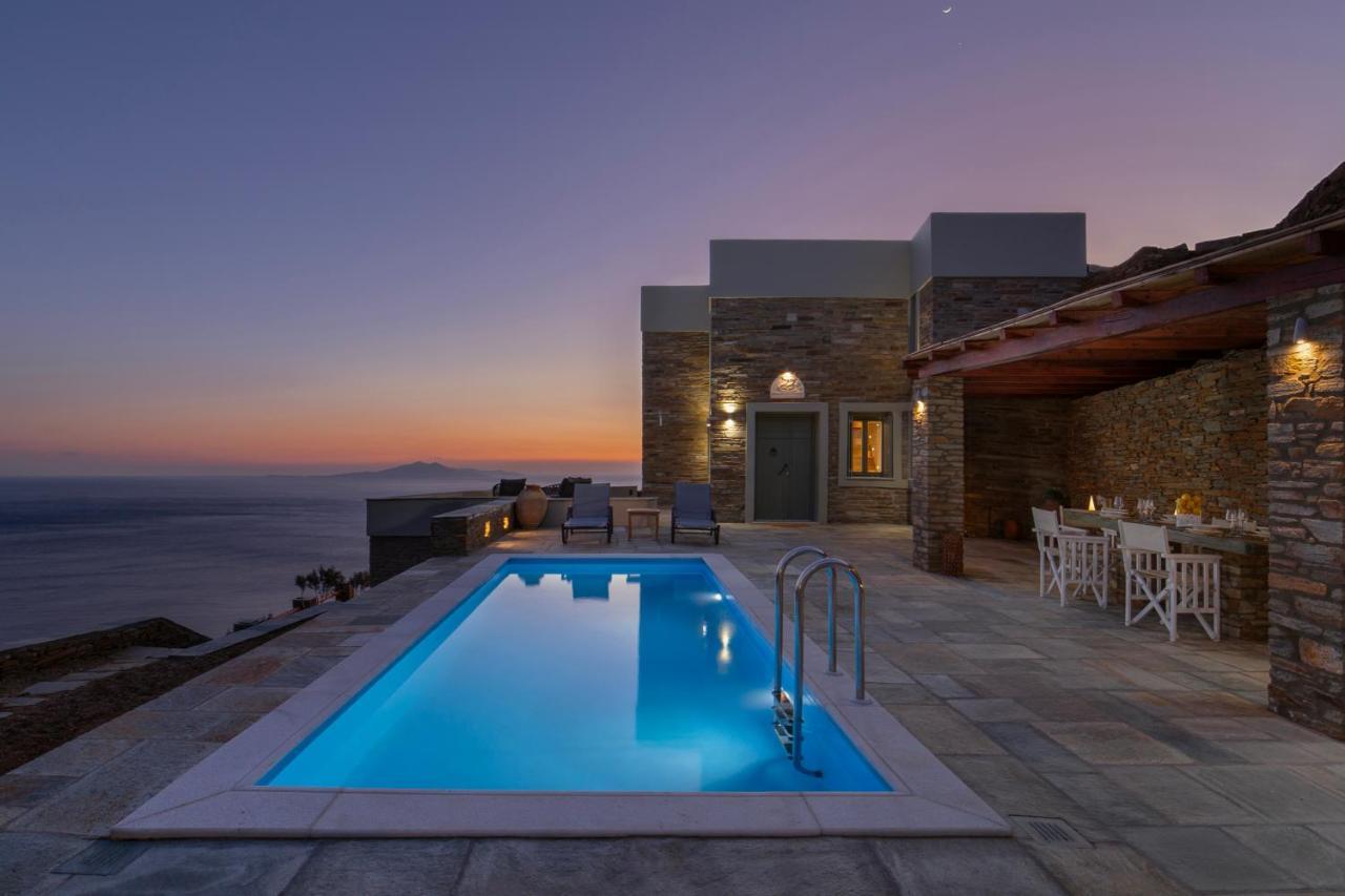 Acron Andros - Luxury Villa With Private Pool Korthio 外观 照片