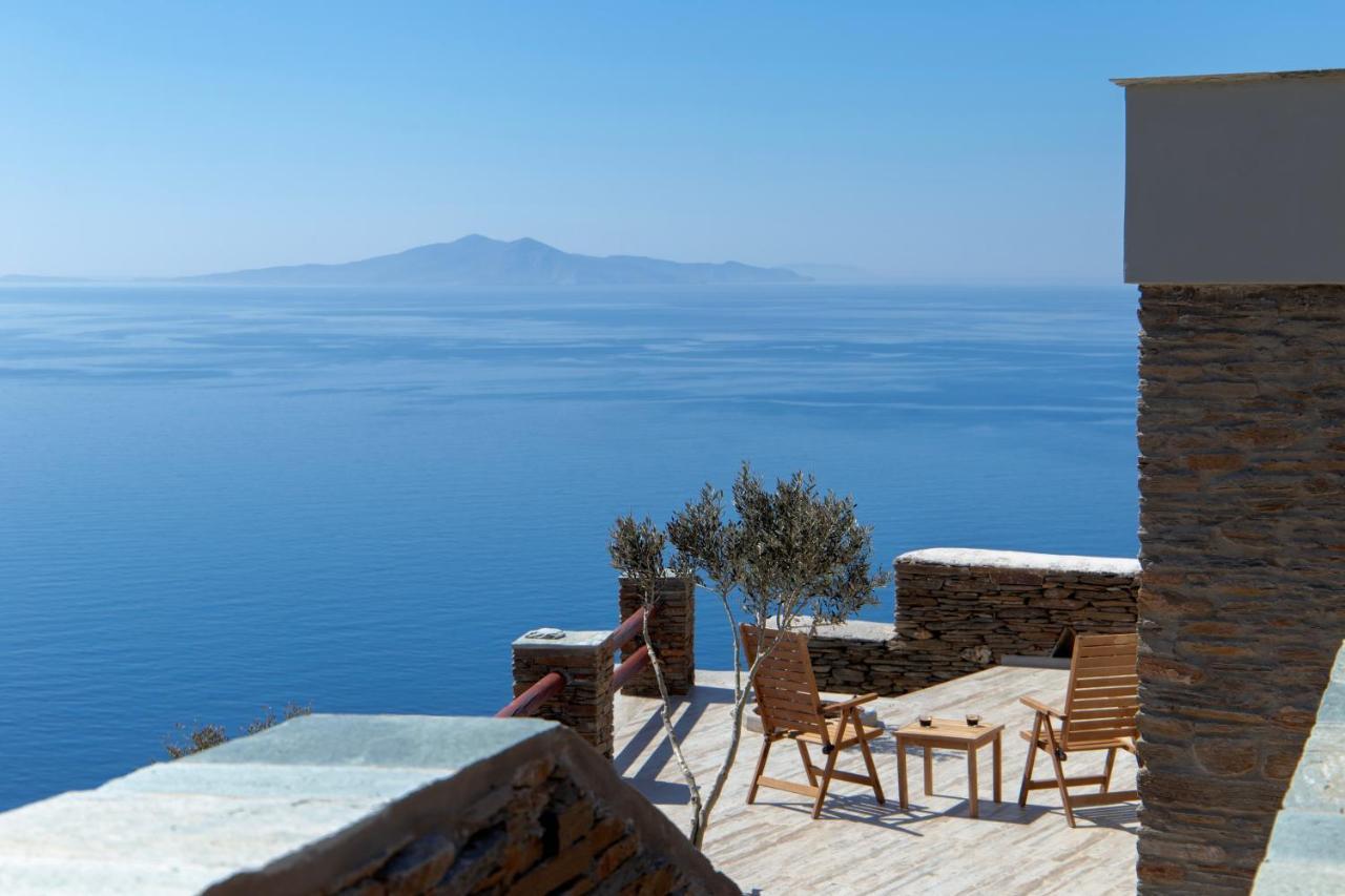 Acron Andros - Luxury Villa With Private Pool Korthio 外观 照片